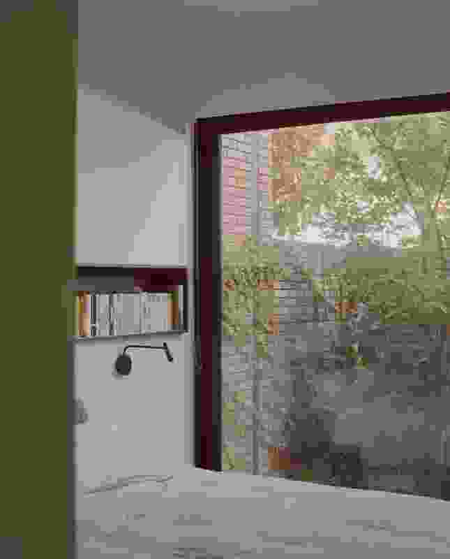 Connection with landscape was part of the clients’ brief, delivered here through a bedside view to the garden.