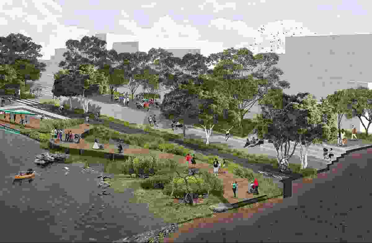 Maribyrnong Waterfront IWM by Realmstudios won a Landscape Architecture Award in the Landscape Planning category.