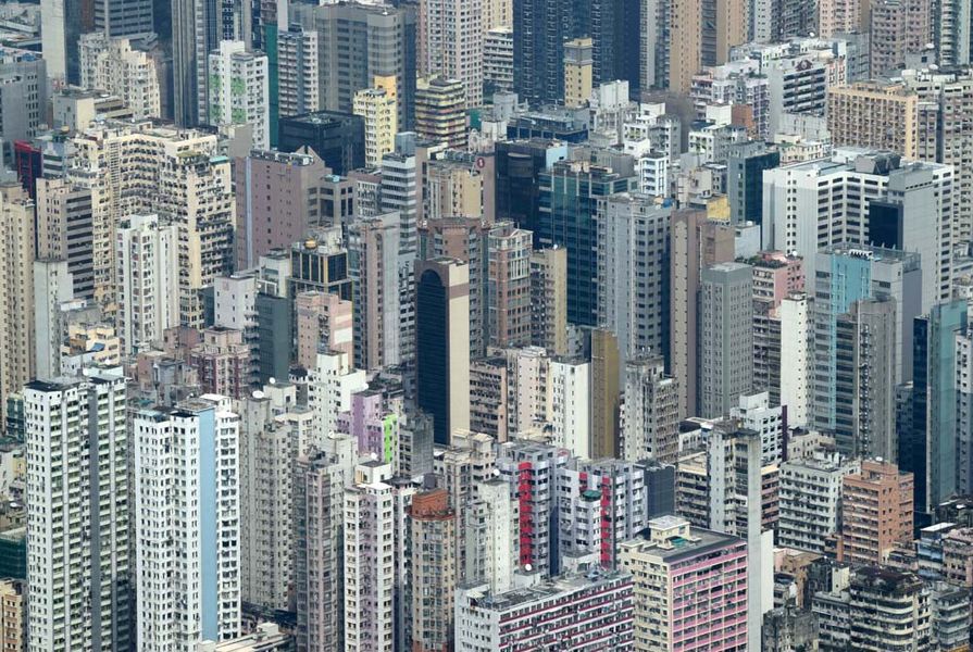 Hong Kong buildings.