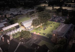 The Lismore Quadrangle, now complete, is sited between Lismore Library, the Northern Rivers Conservatorium and the Lismore Regional Gallery.