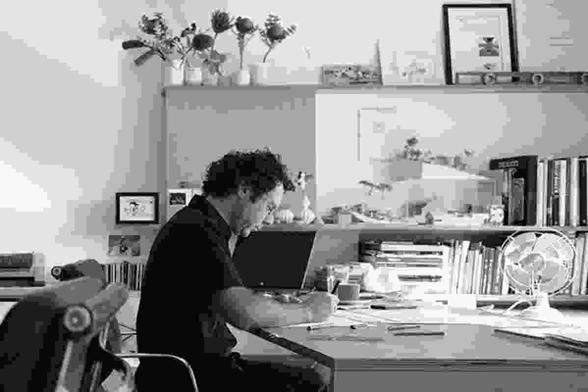 Architect David Boyle at his studio.