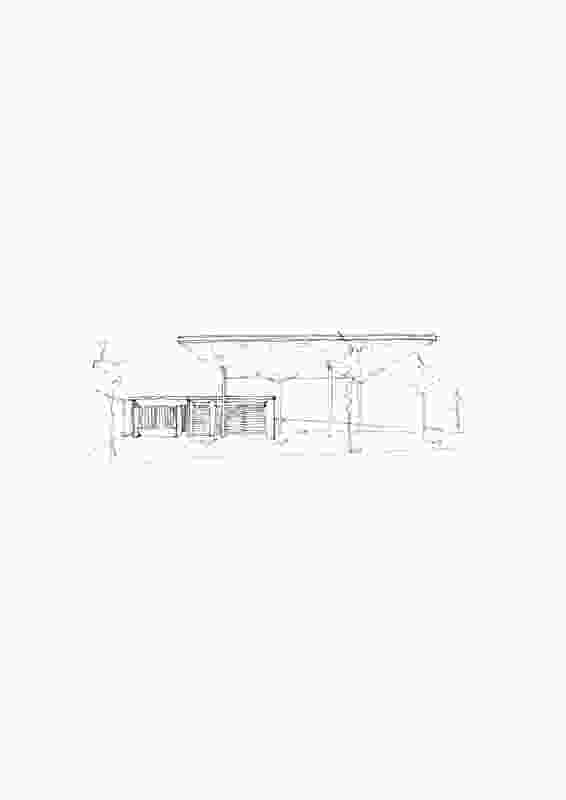 A sketch of the Pyrmont Point Canopy by Hill Thalis.