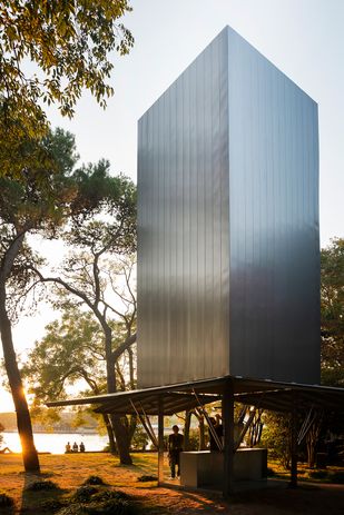 Vatican Chapel at the Venice Architecture Biennale by Sean Godsell Architects, 2018.