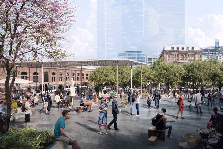 New public space proposed for Sydney's Central Station by the City of Sydney.