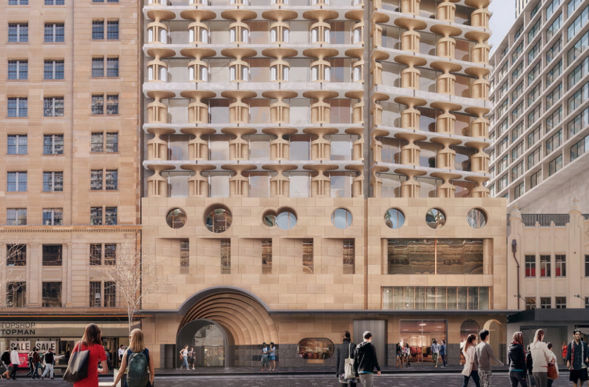 QT Hotel expansion proposal by Candalepas Associates [cropped].