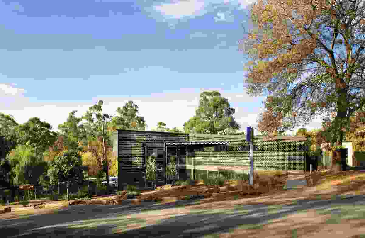 At Warrandyte Police Station (2007), the luxurious glazed green brick facade references the proud environmentalism of this greenbelt Melbourne community.