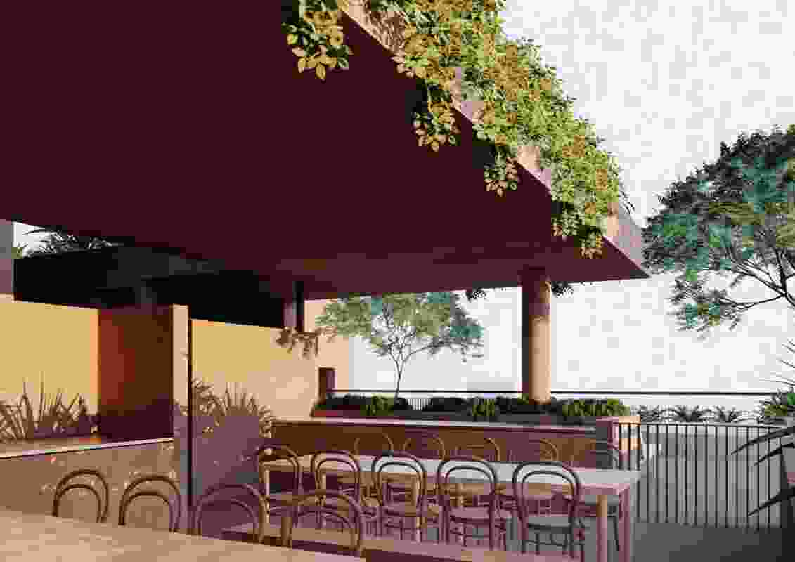 The rooftop recreation deck will feature gardens and seating.