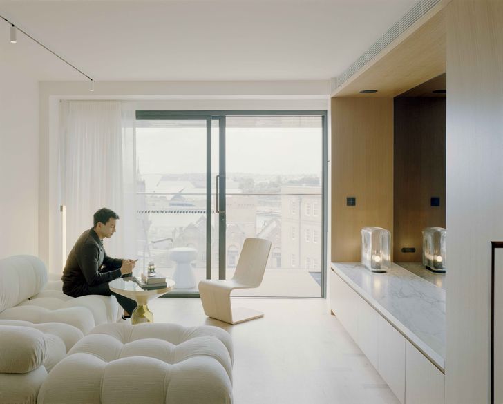 Views out are not sweeping – they are framed and focused within the constraints of the module.