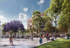 Concept plans for Bonnyrigg Housing Estate by Architectus with Allen Jack and Cottier.