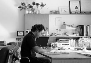 Architect David Boyle at his studio.