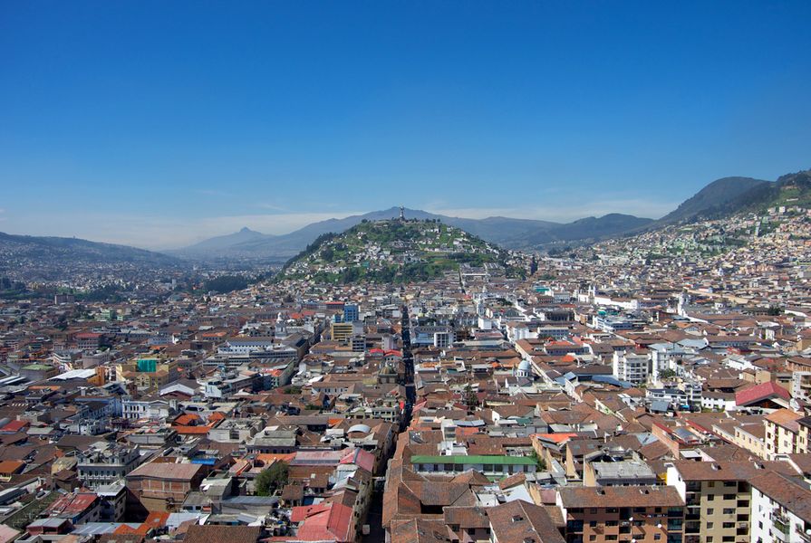 Looking over the old town of Quito, Ecuador - host city of the Habitat III summit. 