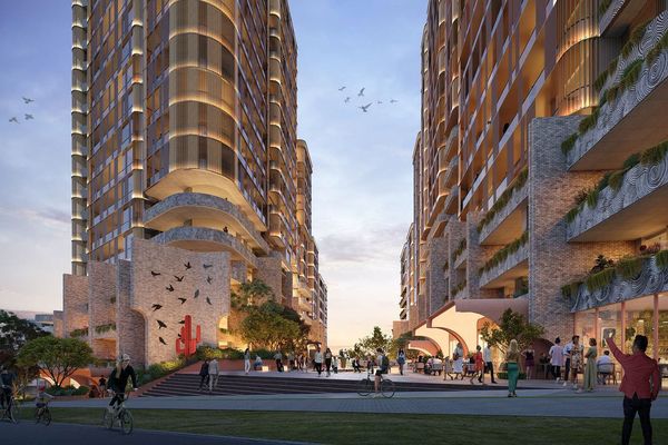 The proposal’s stepped architectural form ranges from 5 to 25 storeys in height and is situated above a landscaped podium.