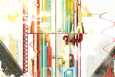The evaporative infrastructures of District 1 produce vapour and intensely heat the surrounding atmosphere.