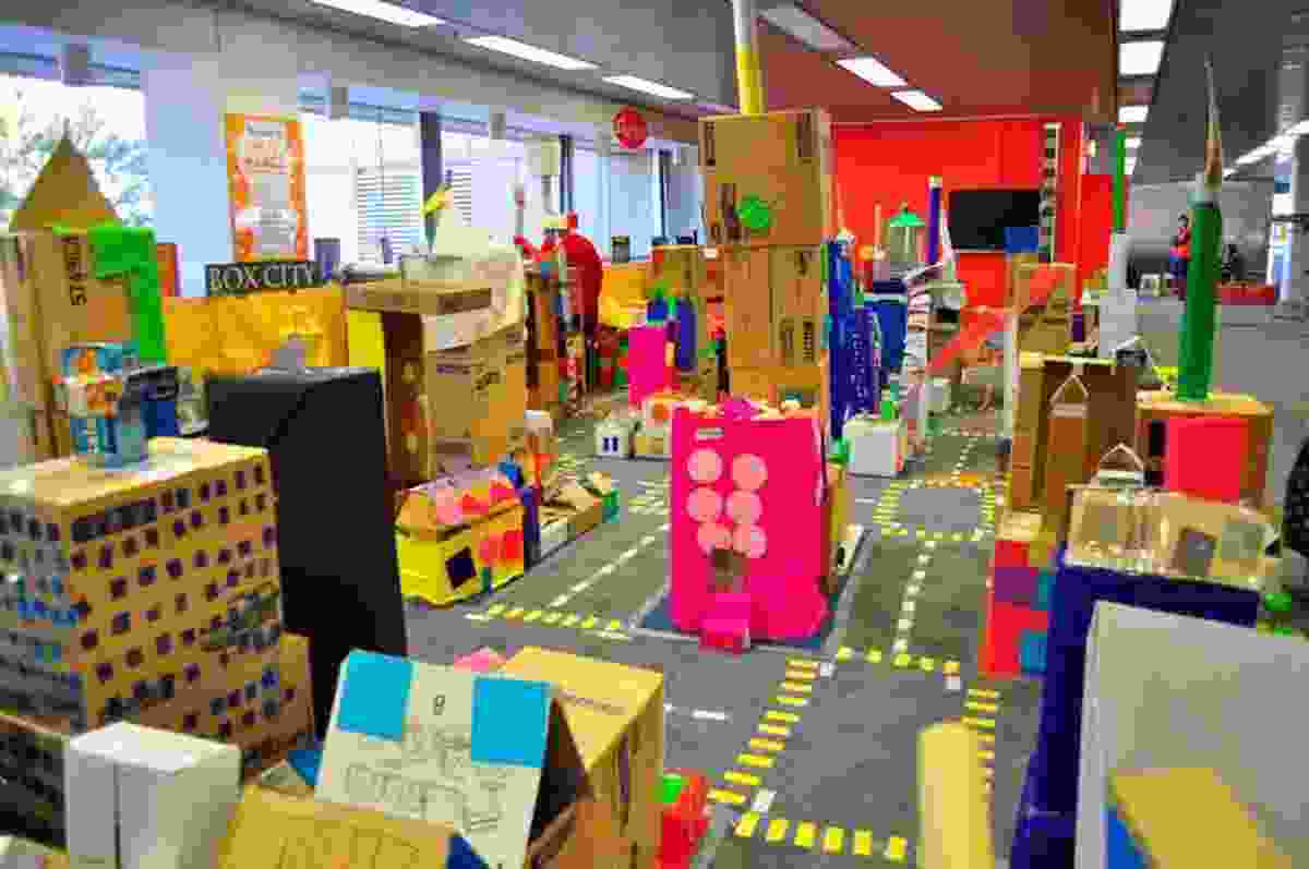 Perth Box City 2012: where children designed and constructed their own box city.