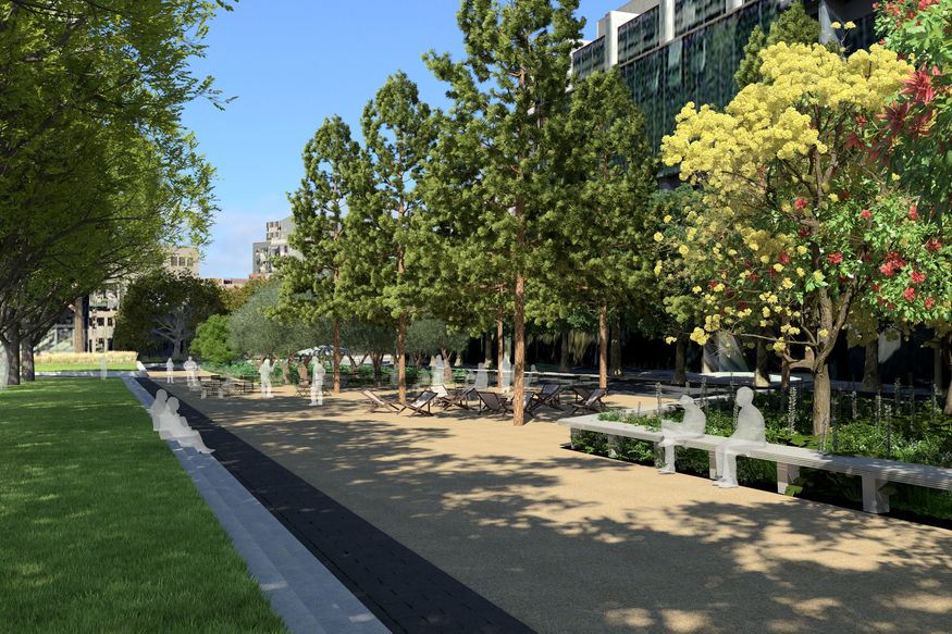 Melbourne's University Square park to reclaim roads | ArchitectureAu