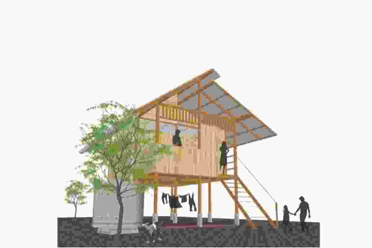House design by students: Andea Tarakanita, Julio Burbano, Isabel Baudish, Luke Williams, James Ray and Michael Schuster.