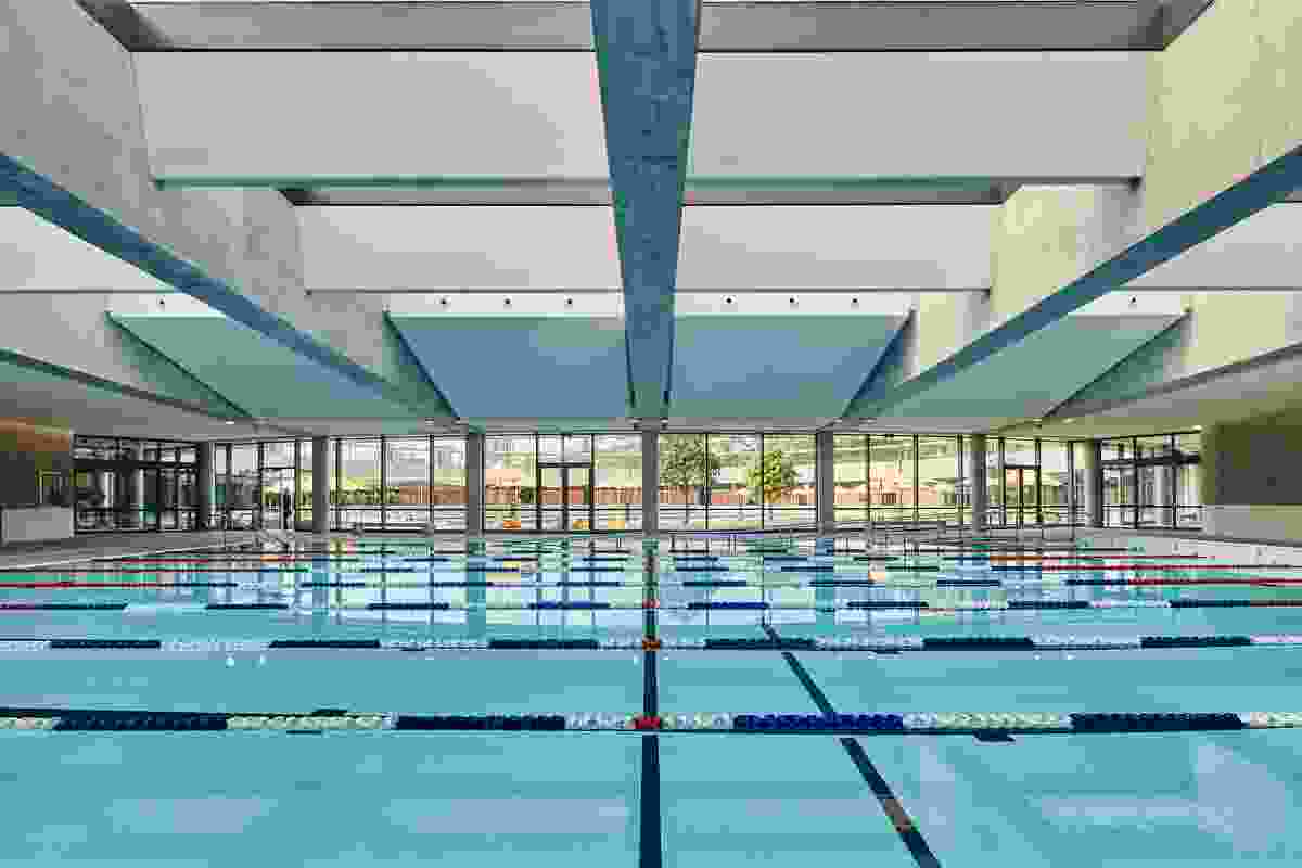 Parramatta Aquatic Centre by Grimshaw, Andrew Burges Architects and McGregor Coxall.