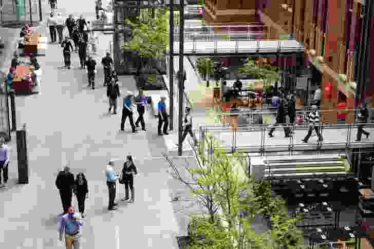 Brookfield Place consists of a series of connected urban lanes.