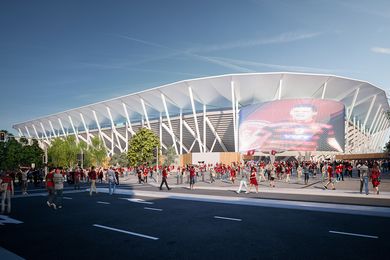 The Western Sydney Stadium designed by Populous.