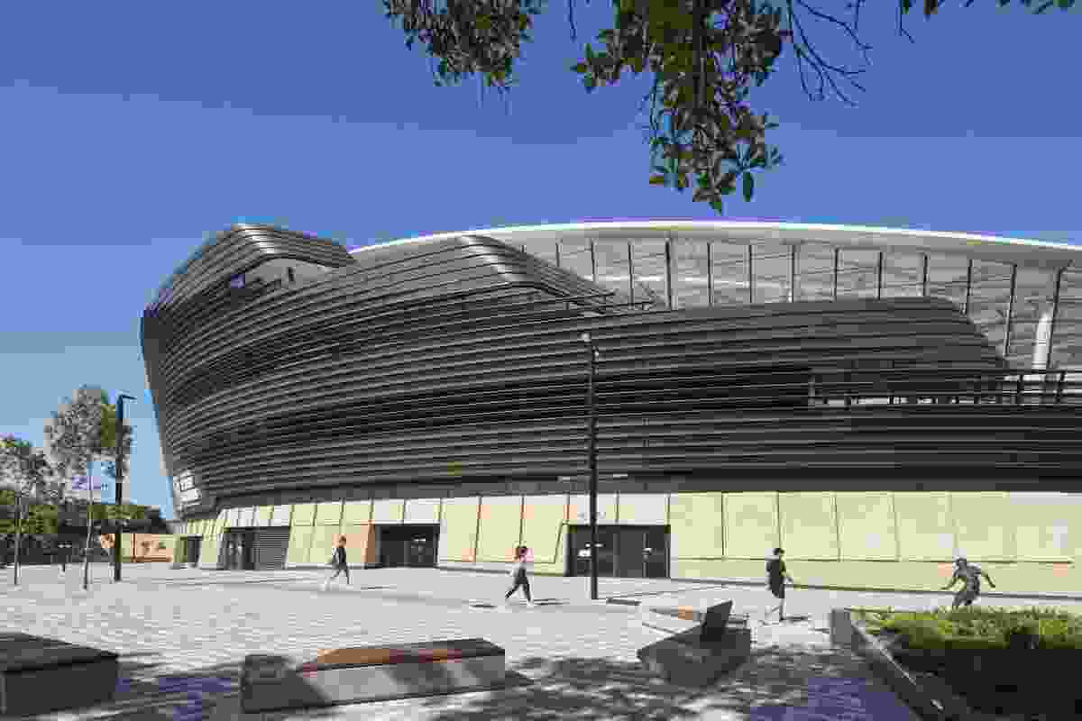 Sydney Football Stadium (Allianz Stadium) by Cox Architecture with Aspect Studios.