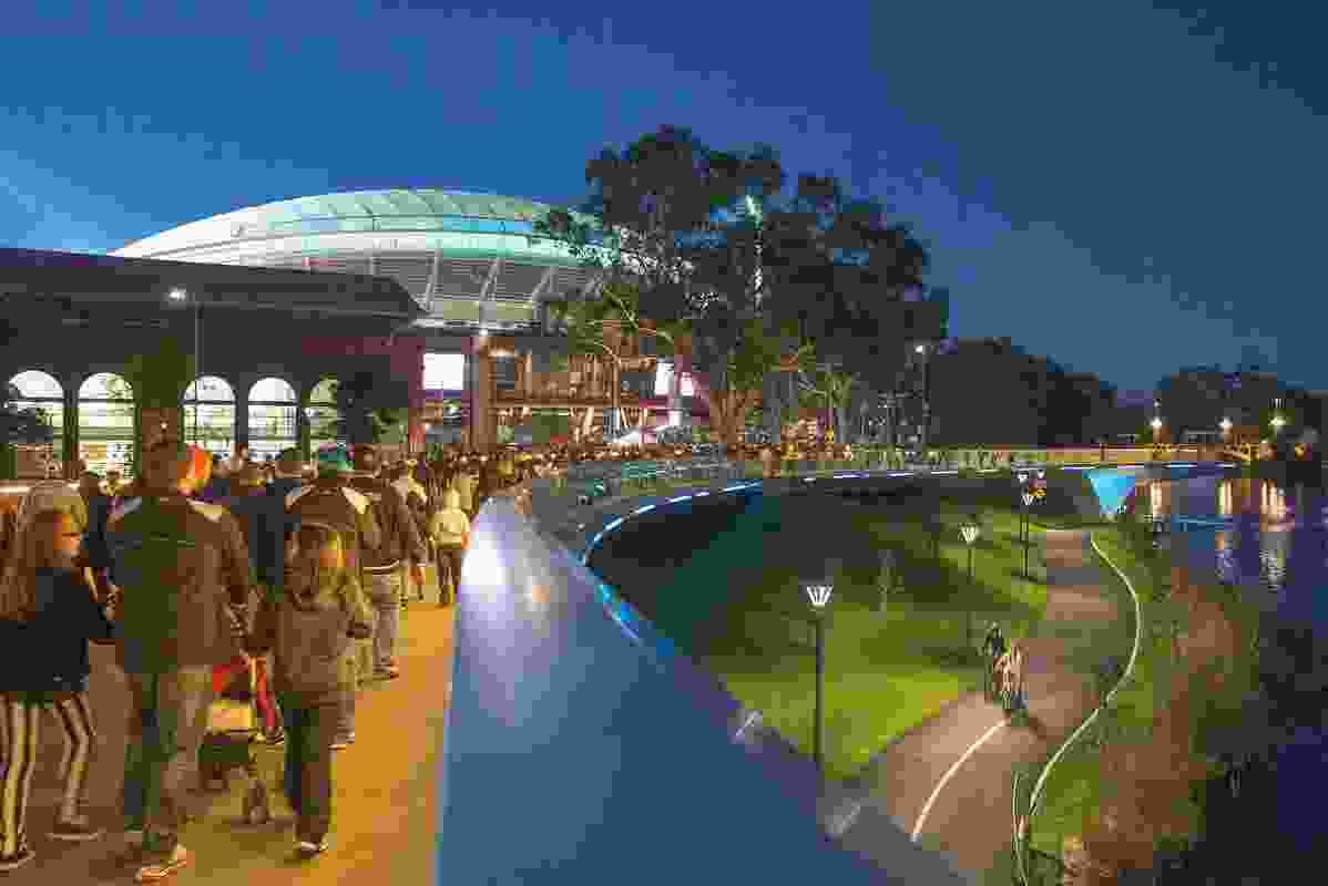 Adelaide Oval Redevelopment by Cox Architecture, Walter Brooke and Hames Sharley.