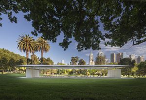 The 2019 MPavilion by Glenn Murcutt.