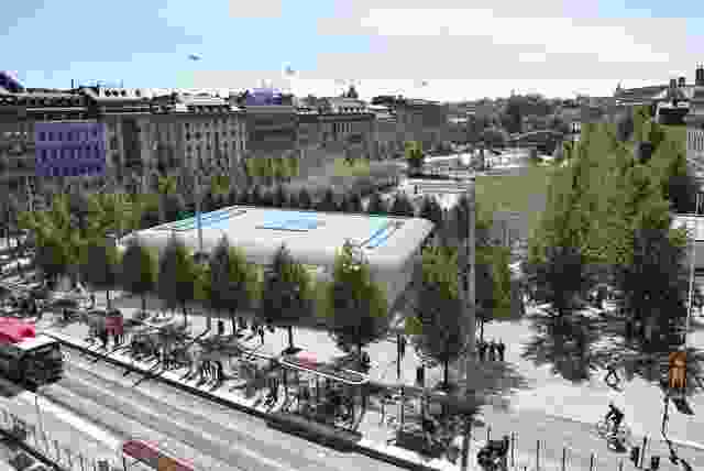 The proposal for an Apple flagship store at Kungsträdgården in Stockholm.