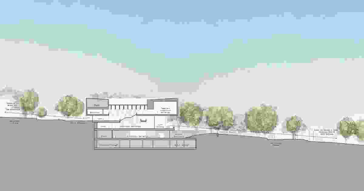 Section of the proposed Chau Chak Wing Museum by Johnson Pilton Walker.