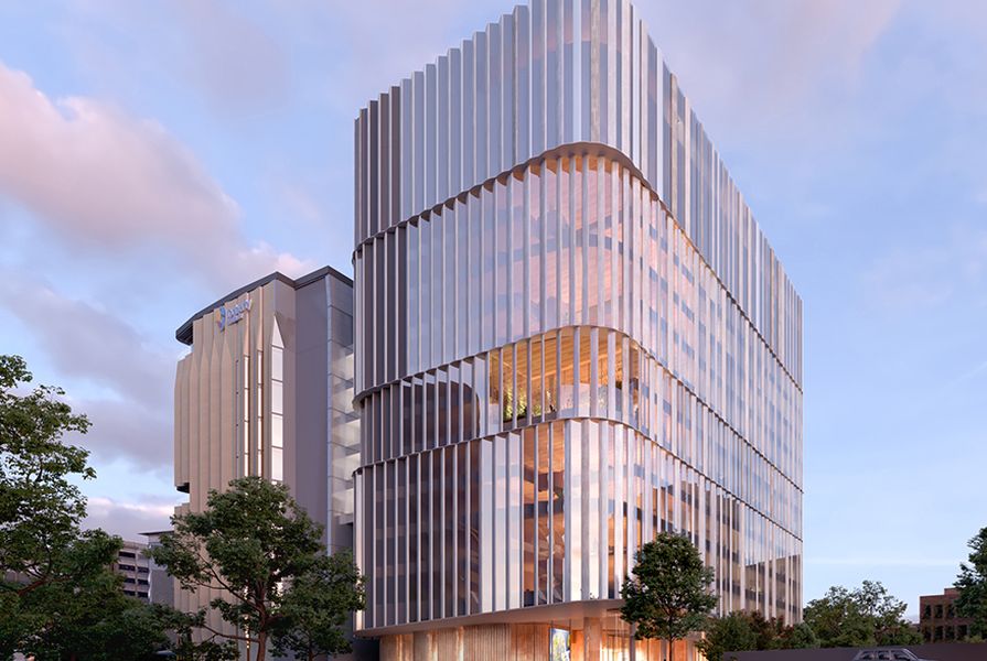 The proposed Australian Institute for Infectious Disease by Wardle, Wilson Architects, Studio O+A and Perkins and Will.