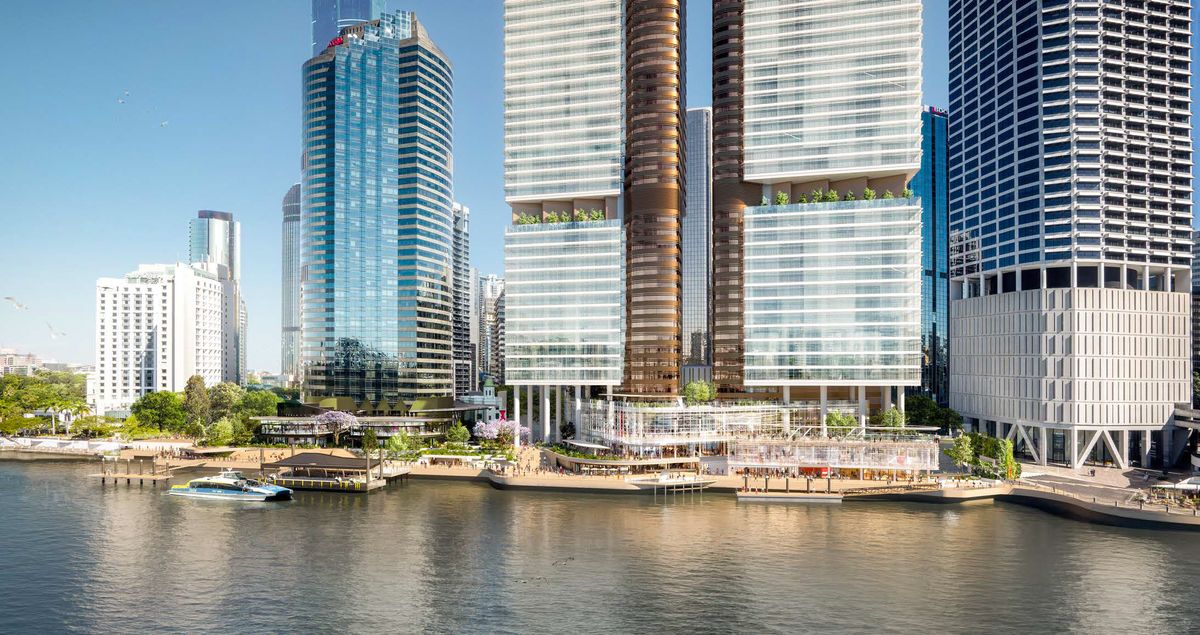 Two ‘city shaping’ towers for Brisbane's waterfront ArchitectureAu