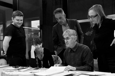 Cameron Bruhn, Rachel Neeson, Chris Connell, James Jones and Brit Andresen busy judging the 2012 Houses Awards.