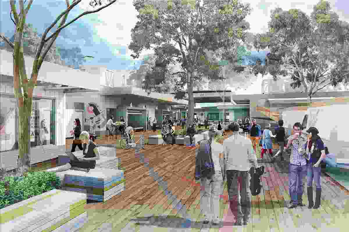 The pop-up village will consist of a series of temporary structures housing venues for food, retail, services and music performances.
