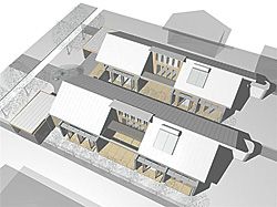 Winning entry in category one of the ACT Affordable Housing Design Competition, by Marcus Graham and John Katsanevakis.