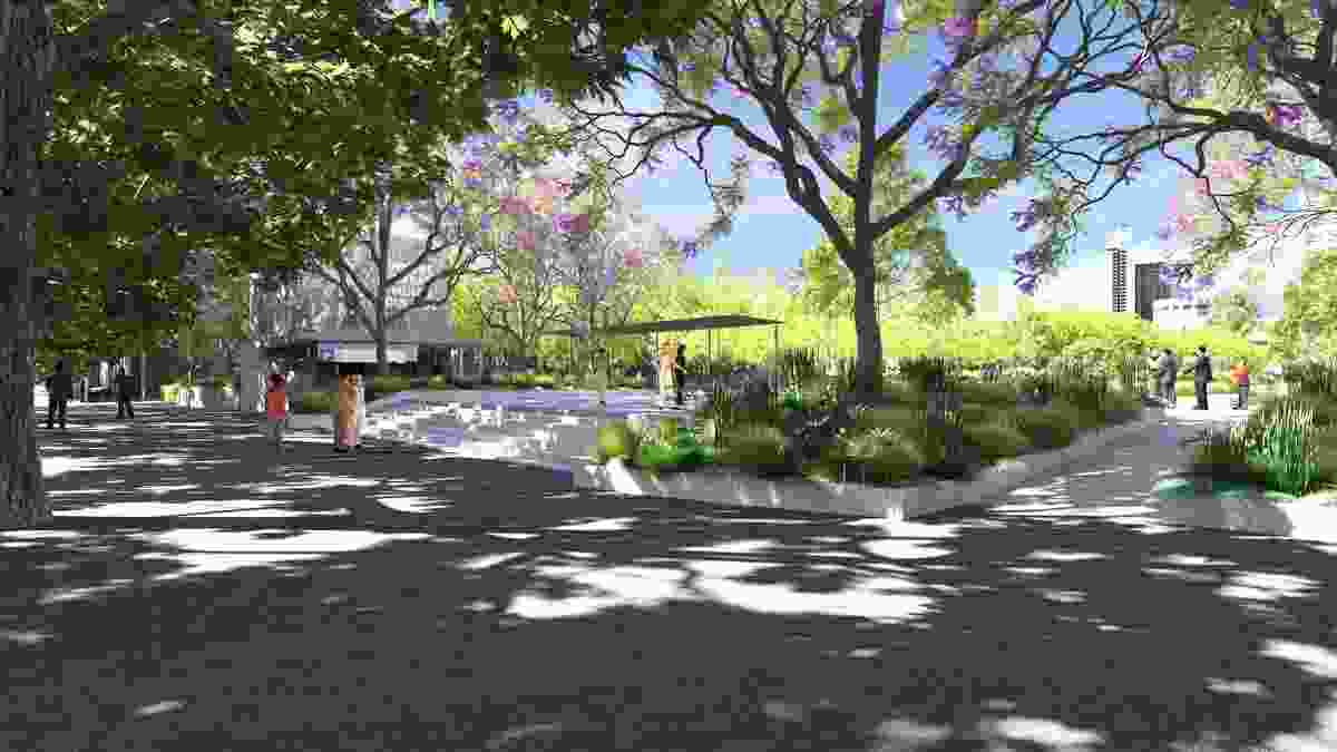 Proposed Grattan Street entrance in the University Square redevelopment.