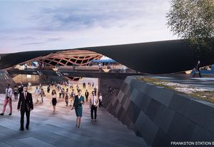 Proposal for the new Frankston railway station by Supermanouvre.