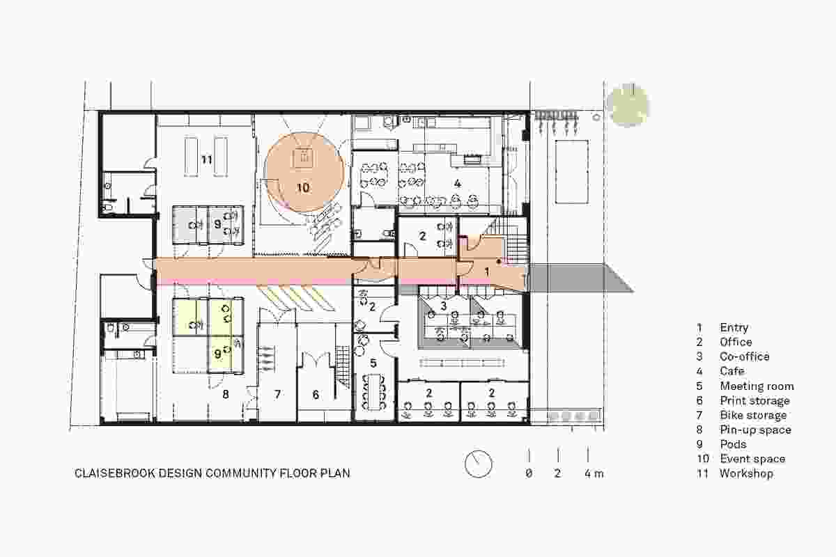 Plan of Claisebrook Design Community by Coda Studio.