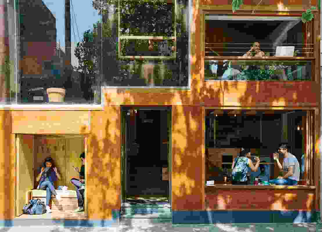 Flipboard Cafe is located on Melbourne’s busy La Trobe Street.