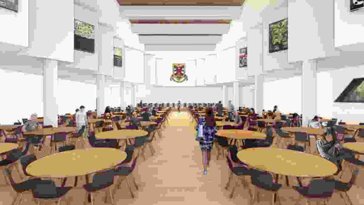 The proposed Bruce Hall dining hall by Nettletontribe.