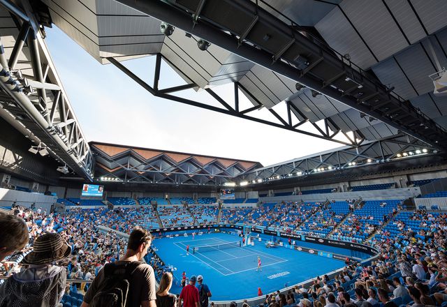 Margaret Court Arena by NH Architecture + Populous.