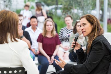 Amy Muir and Shelley Penn at Parlour’s Melbourne Autumn Salon 2017.