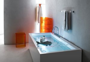 Max-Beam stool / small table and Rail towel holder.