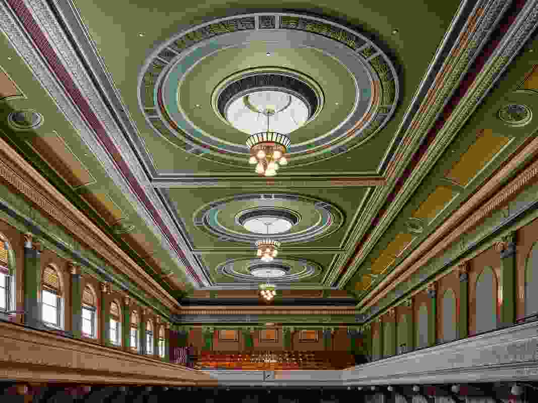 Fitzroy Town Hall Ceiling Conservation by Conservation Studio Australia