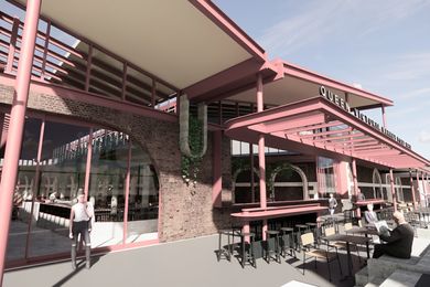 The food court redevelopment concept design by BSPN Architecture.