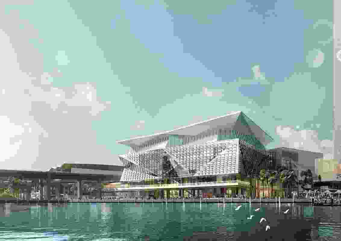 The proposed International Convention Centre (ICC) Sydney by Hassell and Populous.