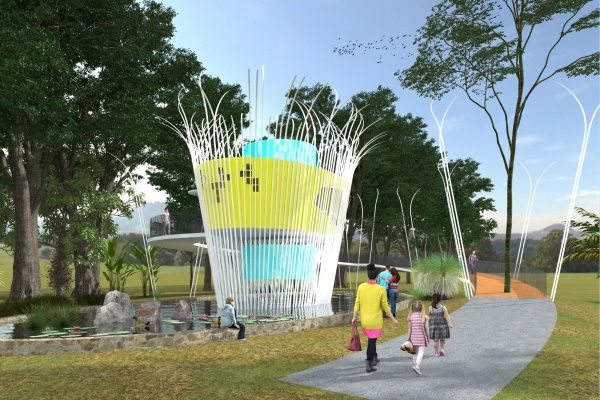 Canistrum by Michael Lennie, winner of the Sunshine Coast Council's Designer Dunny competition.
