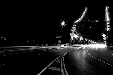 Brisbane's Story Bridge by night.