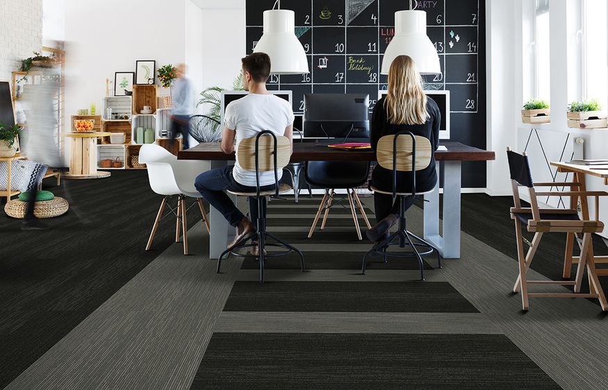 Upstream acoustic carpet tiles with EcoSoft by Carpets Inter ArchitectureAu