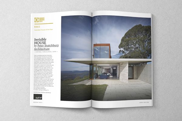 2014 Australian House of the Year: Invisible House by Peter Stutchbury Architecture. 