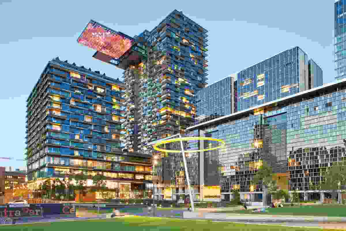 One Central Park, winner of the Urban Taskforce Development of the Year award for 2014. The project was developed by Frasers Property and Sekisui House.