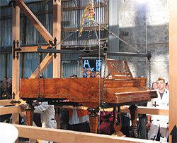 The Fatal Score
or The Spectacle of the
Scaffold (The Way Up
and the Way Down
are One and the Same)
by Slave Pianos.
Photograph by
Robert Pavlacic.